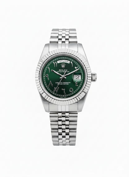 Rolex arabia Date de jour Vert
