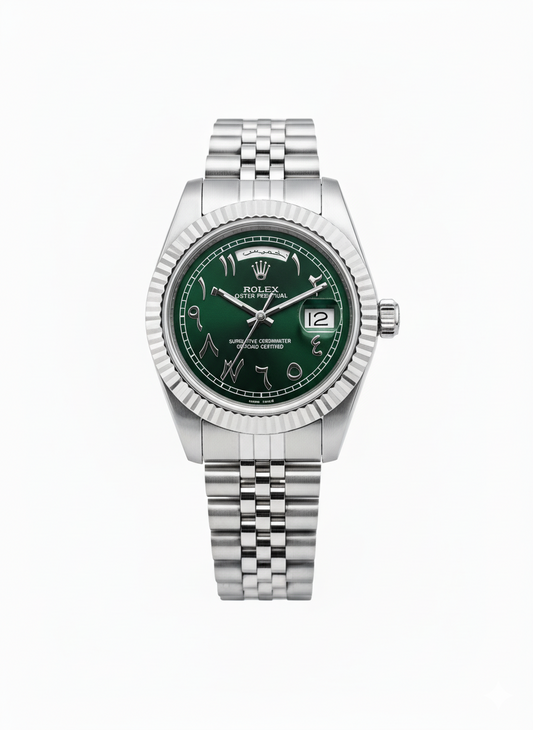 Rolex arabia Date de jour Vert